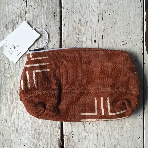 Jenna Bee Handbags - NWT Jenna Bee mudcloth BAG pouch handmade